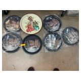 Seven Decorative Holiday-Themed Trays
