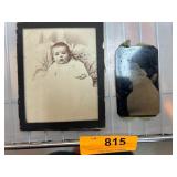 Two Vintage Baby Portrait Photographs