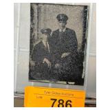 Tintype Photograph of Two Men in Uniforms