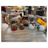 Snowman and Bear Holiday Decor