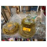 Glass and Metal Dishware Lot