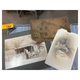 Three Vintage Sepia Photographs