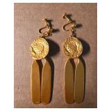 Alva Museum Replicas Gold-Tone Clip-On Earrings