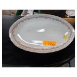 Vienna China Serving Platter with Floral Trim