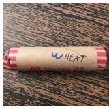 Roll of Wheat Pennies in Paper Wrapper