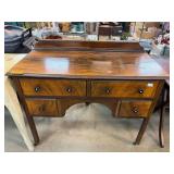 Wooden Writing Desk with Four Drawers