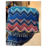 Chevron Patterned Multicolor Scarf