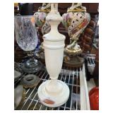 Cream-Colored Wooden Lamp Base
