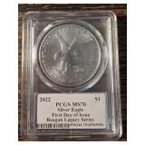 2022 PCGS MS70 Silver Eagle Coin
