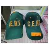 Green C.E.R.T. Logo Hats