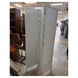 Three-Panel Folding Screen With White Finish