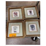 Framed Art Collection With Figurative Illustration