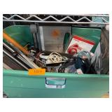 Tools and Accessories in Storage Bin
