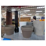 Planters and Flashlight
