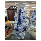 Blue and White Porcelain Vase with Children Motif