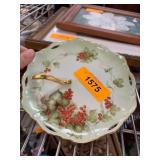 Hand-Painted Porcelain Plate with Handle