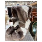 Faux Fur Boots with Shearling Interior