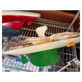 Wooden Model Sailboat With Green Metal Hull
