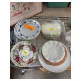 Decorative Plates with Floral Motifs