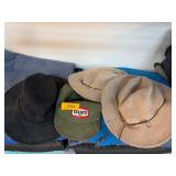 4 Hats Including Texaco Hat
