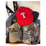 Nine Assorted Baseball Caps