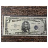 1953A $5 United States Note, Silver Certificate