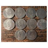 10 Eisenhower Dollars, Mixed Years