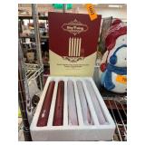 Red Wax Taper Candles in Box