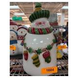 Oneida Festive Snowman Ceramic Cookie Jar