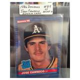 1986 Donruss Jose Canseco Rookie Card (#39)