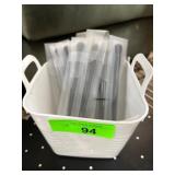 Mary Kay Makeup Brushes in Plastic Storage Bin