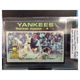1971 Topps Thurman Munson Rookie Card Graded HOF
