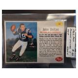 1962 Post John Unitas Football Card