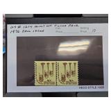 US #1614 Mint NH J Line Pair Stamps