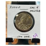 2004-P Sacagawea Dollar Coin MS67/68
