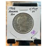 1906 Barber Half Dollar in Fine Condition