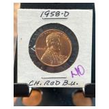 1958-D Lincoln Wheat Cent Brilliant Uncirculated