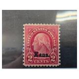 1929 US #660 2 Cent Washington Kans. Overprint Sta