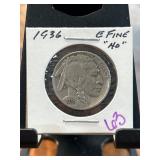 1936 Buffalo Nickel in EF Condition