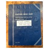 Lincoln Head Cent Collection Album 1909-1940
