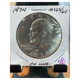 1974 Eisenhower Dollar Coin in Choice Uncirculated