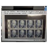 1970 Eisenhower 6-Cent Stamp Block Unused