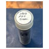 Roll of 1943 PDS Steel Wheat Pennies