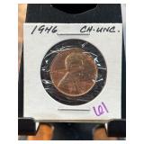 1946 Lincoln Wheat Cent in Choice Uncirculated