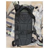 Black Hydration Backpack with Hose and Bite Valve
