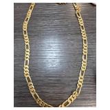 24k Gold-Plated Figaro Chain Necklace