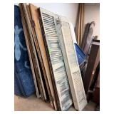Approximately Nine Wooden Shutters