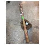 Louisville Slugger Big Daddy Bat with Glove and Ba