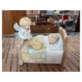 Holly Babes Musical Figurine with Child and Angel