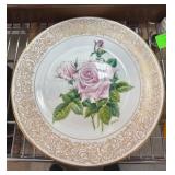 Edward Marshall Boehm Rose Plate